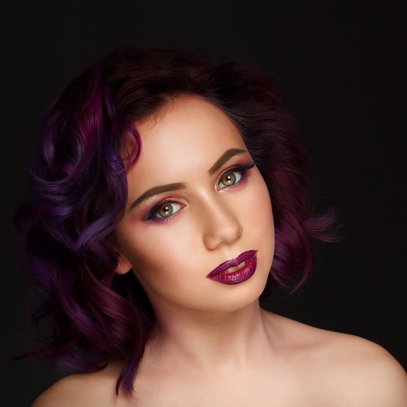 dark violet hair color