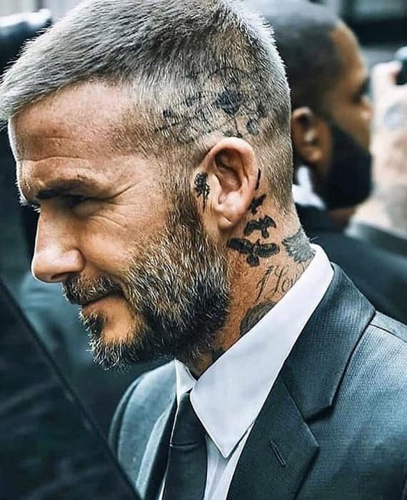 fade haircut david beckham