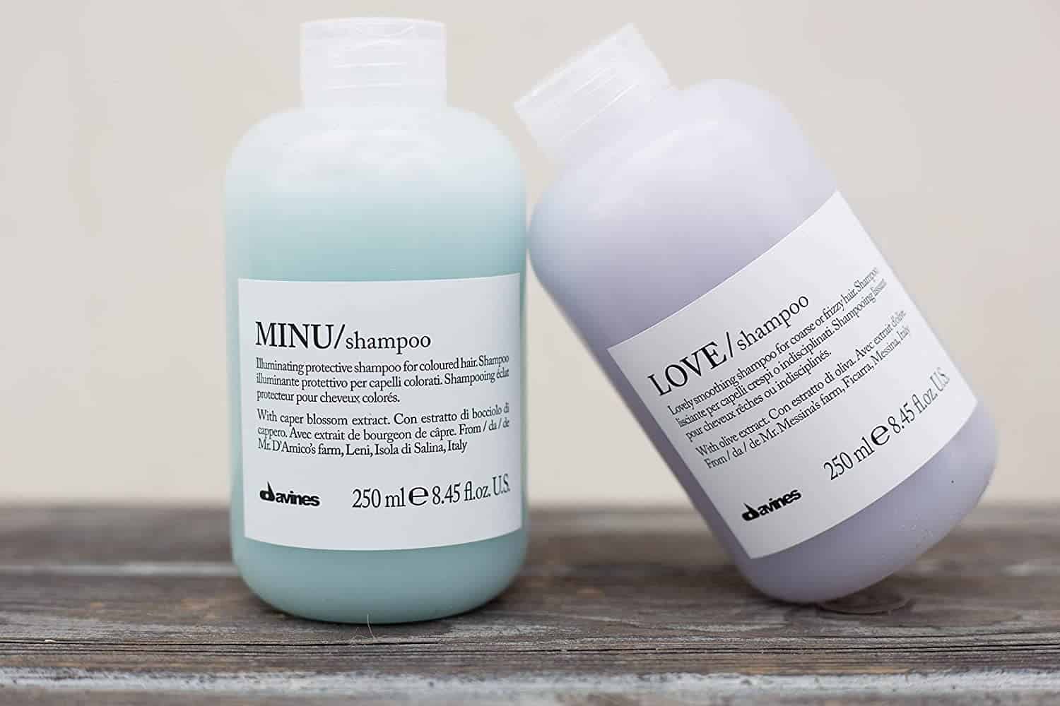 davines minu color retention shampoo for colored, treated hair