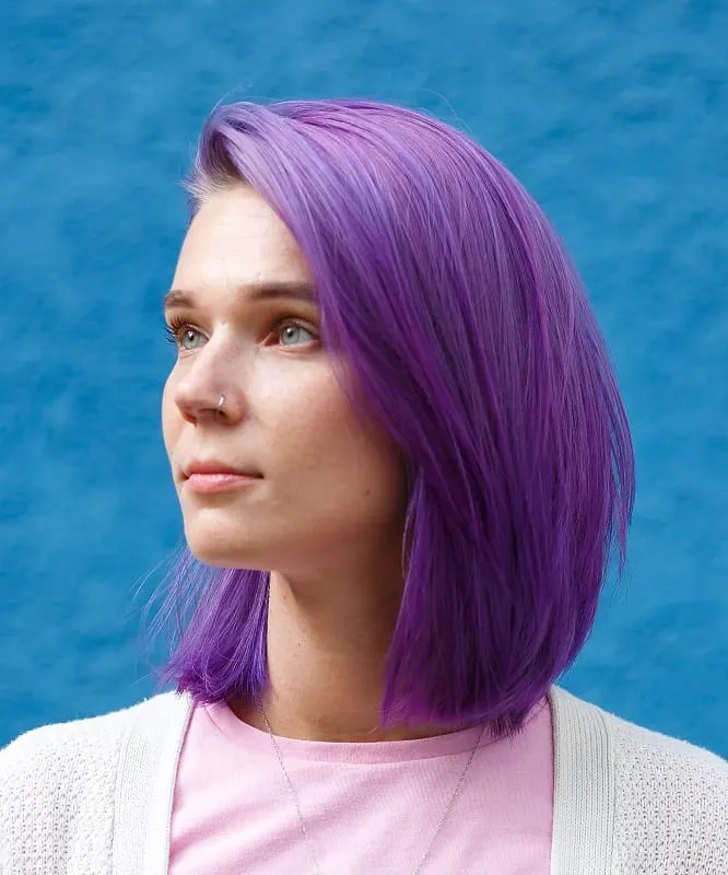 deep purple hair