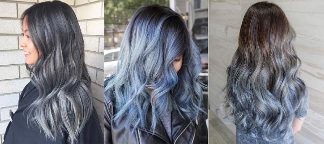 denim blue hair for women