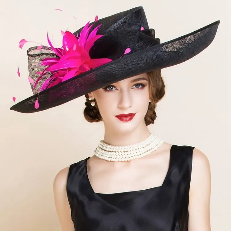 derby hat for woman with short hair