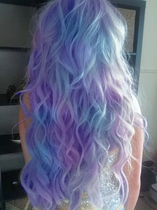 Mermaid Pastel hair Color for young girl