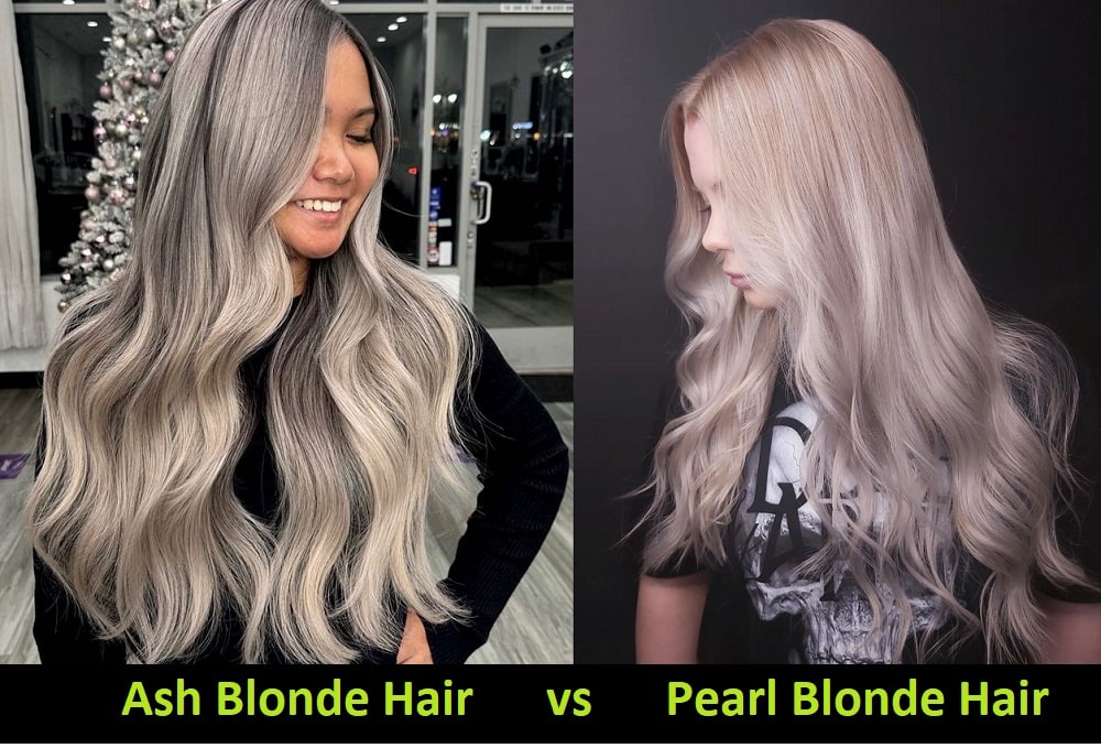 difference between ash blonde and pearl blonde