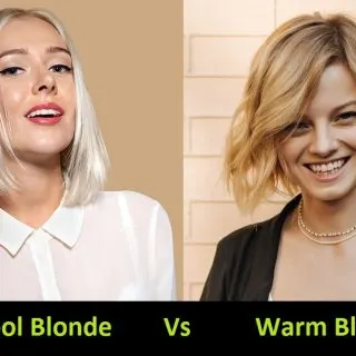 difference between cool blonde hair and warm blonde hair