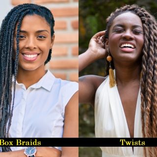 differences between twist and box braids