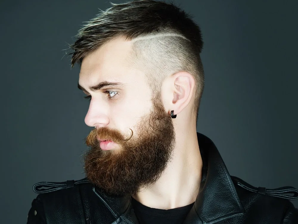disconnected line hairstyle for men