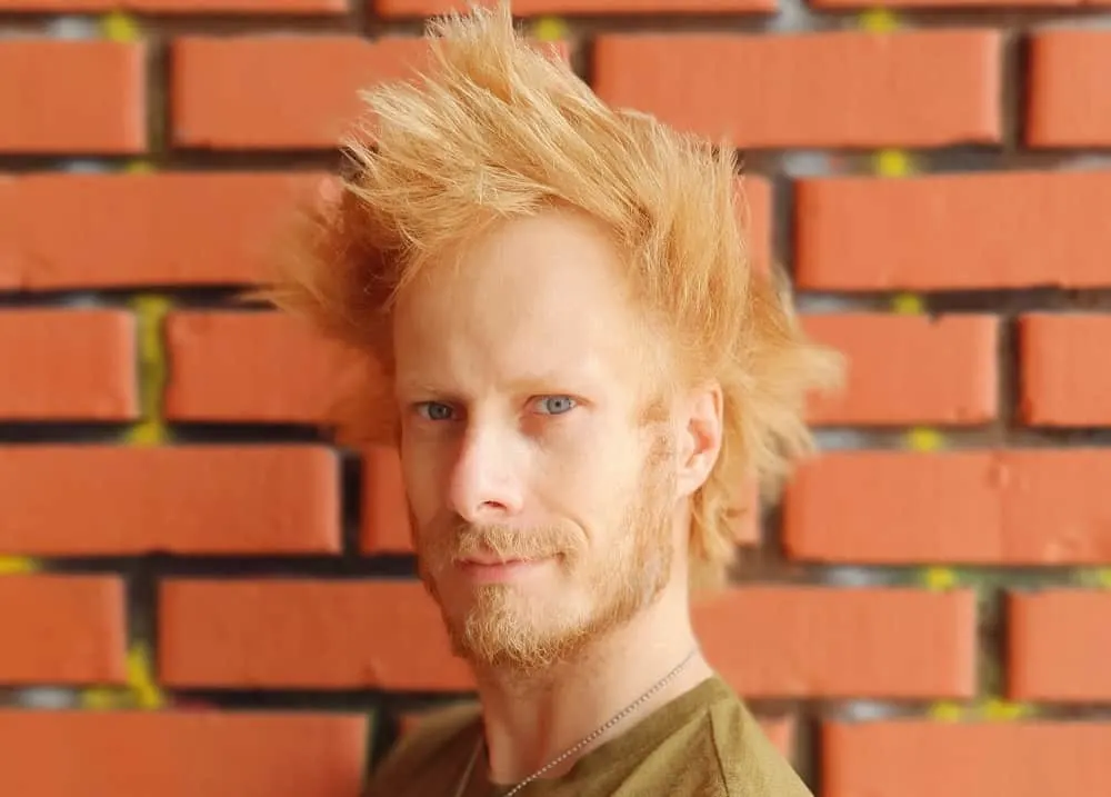 disheveled blonde beard