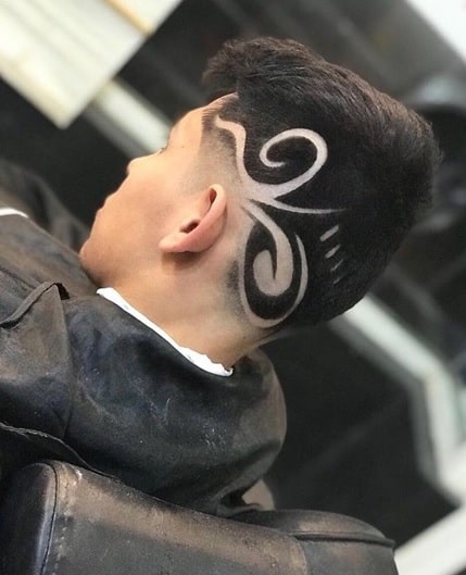 dope haircut with design