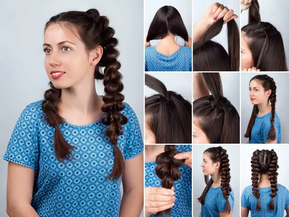 double braids tutorial for long hair