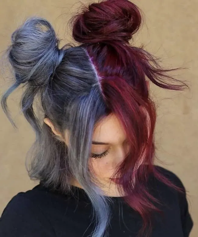 Two Bun Half Updo