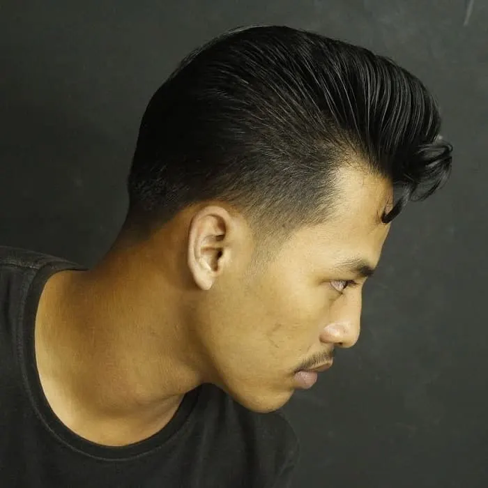 double cowlick hairstyle