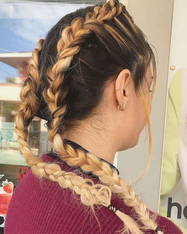 21 Chic Double French Braids That Are Popular for 2023