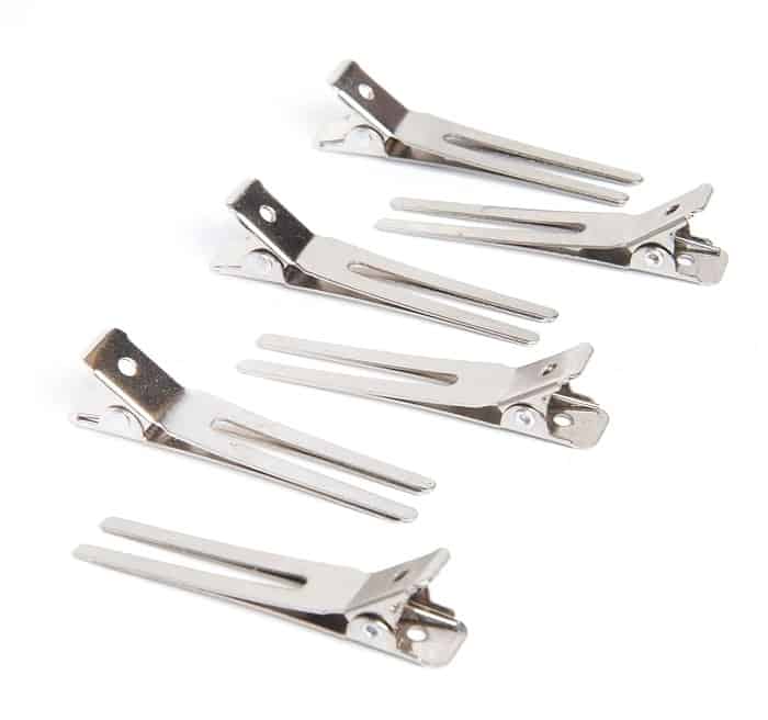double prong hair clips