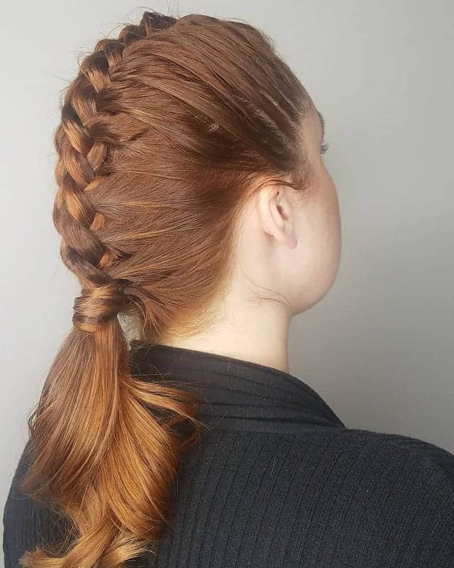 dragon braided ponytail