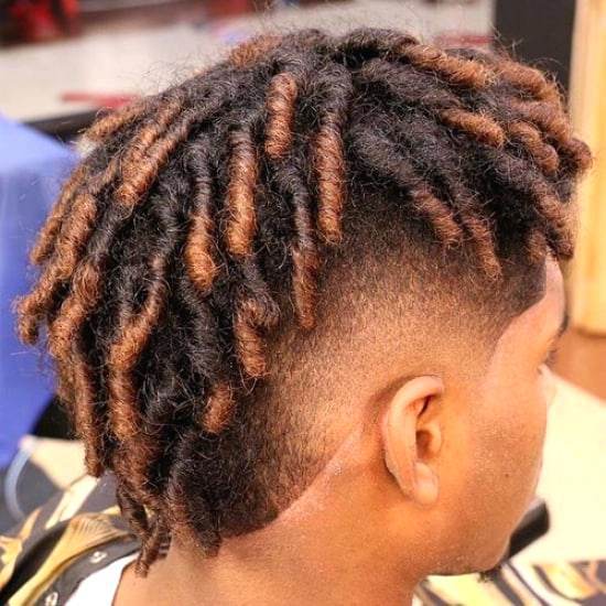 dreaded mohawk with twists