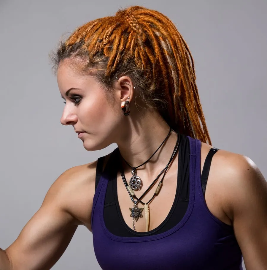dreadlocks style for workout