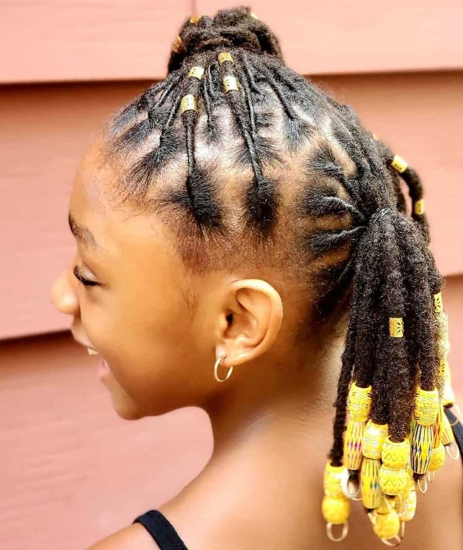 dreads with beads for little girls