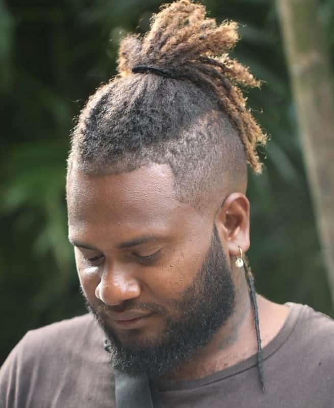 taper fade with dreads