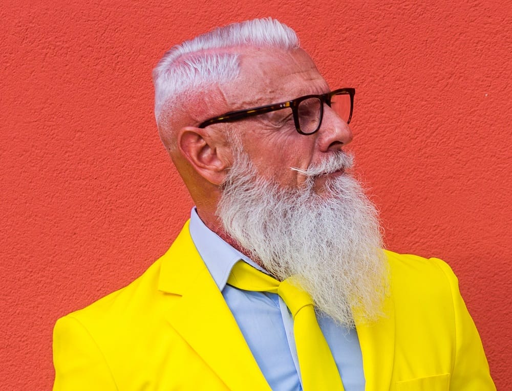 drop fade cut for older men