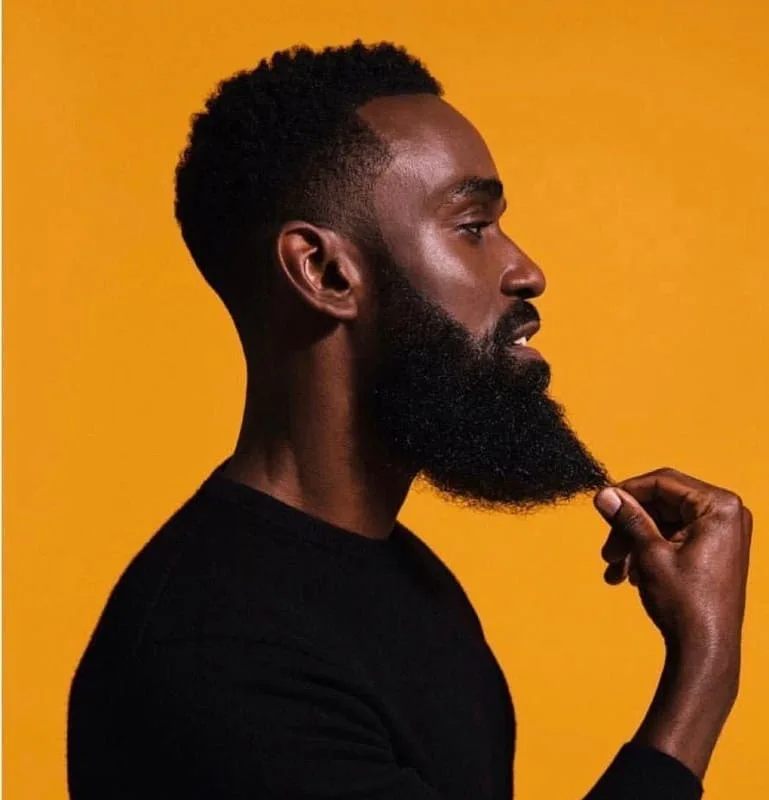 ducktail beard for black men
