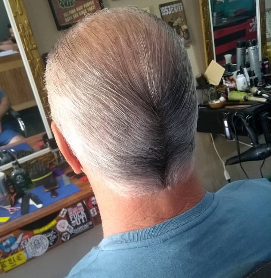 ducktail haircut for older men