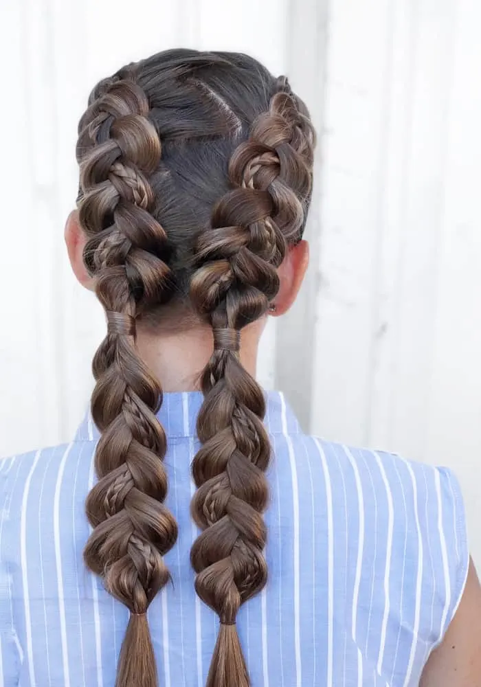 dutch braided pigtails