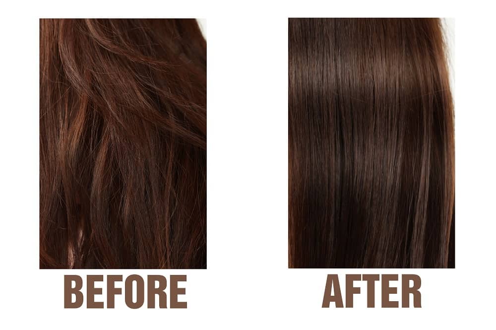 dye your hair before keratin treatment to prevent lightening