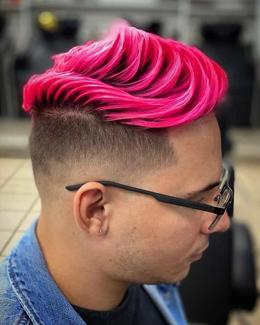 dyed comb over for asian men