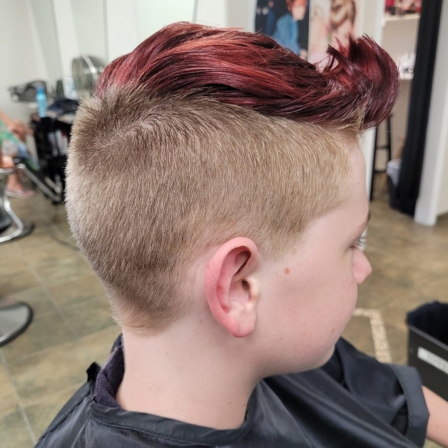 dyed faux hawk haircut for boys