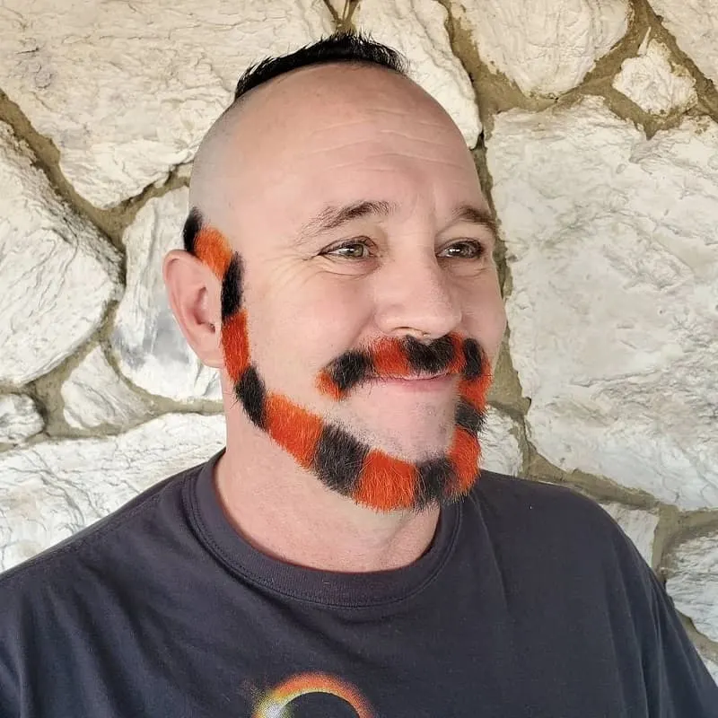 dyed monkey tail beard