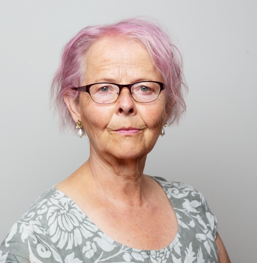 edgy hairstyle for over 60 women