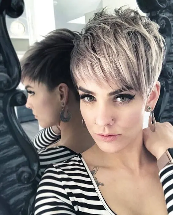  Asymmetrical and Edgy Pixie Cut