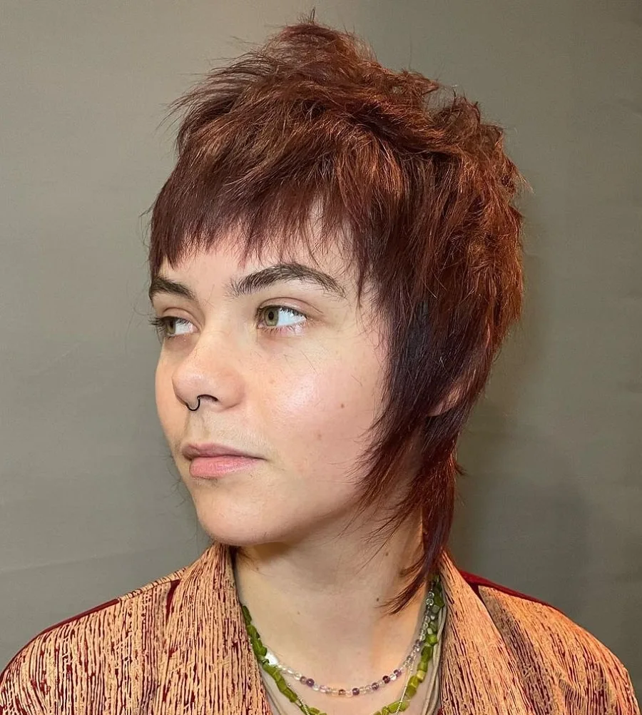 edgy pixie mullet