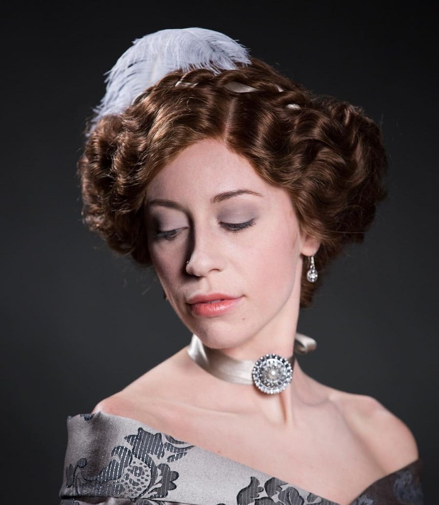 edwardian updo style