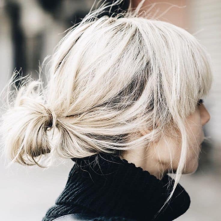 25 Stunning Messy Buns For Short Hair 2020 Trends