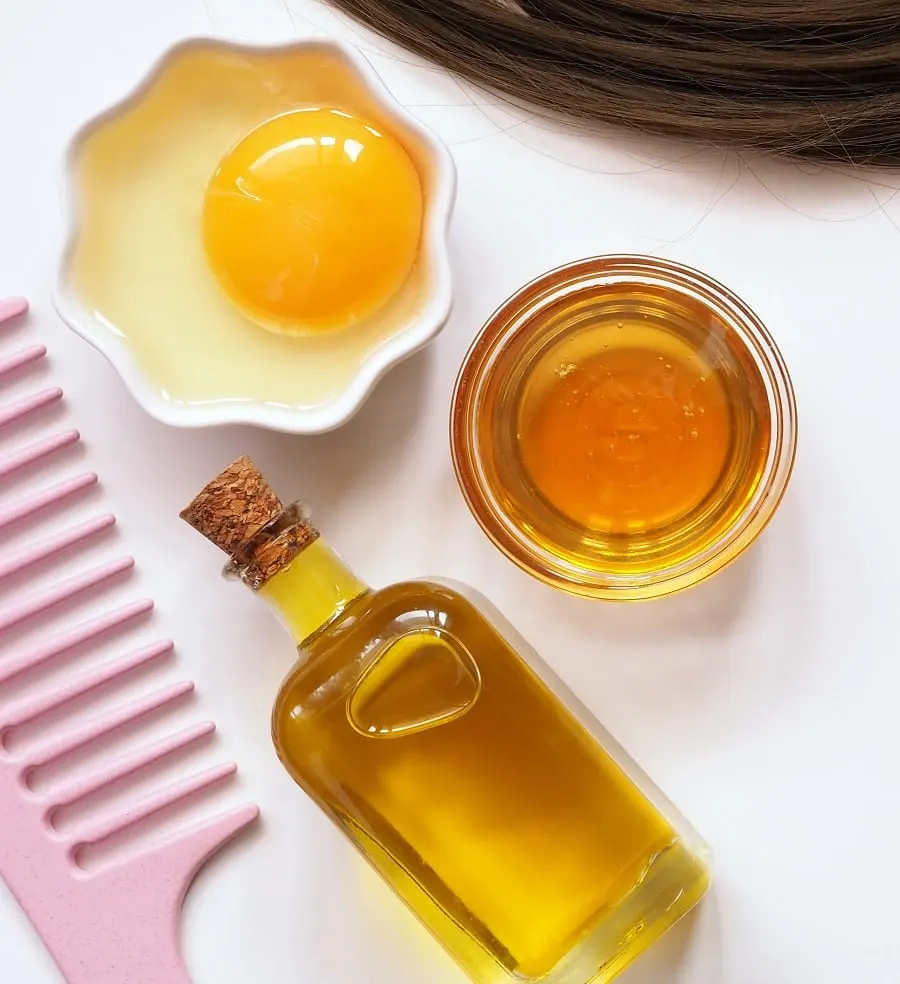 egg mask for oily hair