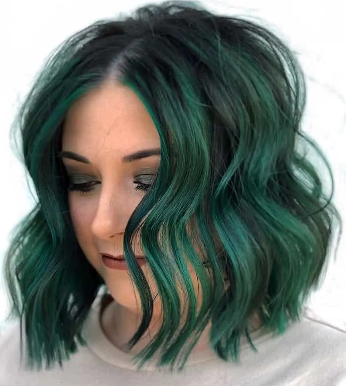 emerald green hair maintenance 