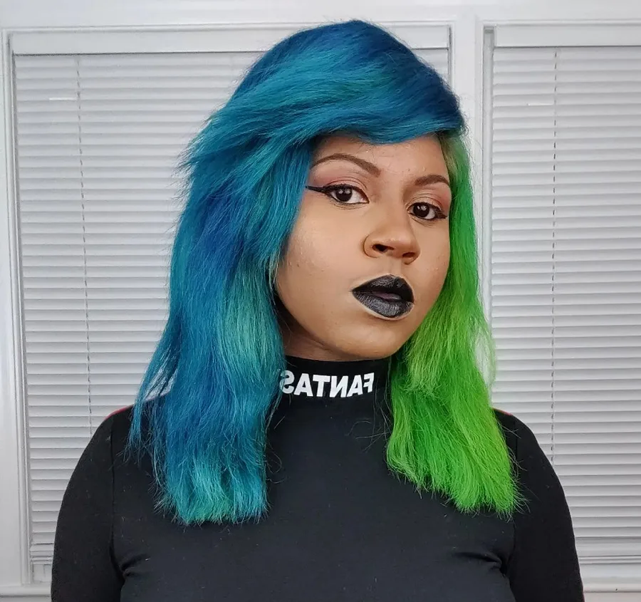 emo hair color for black women