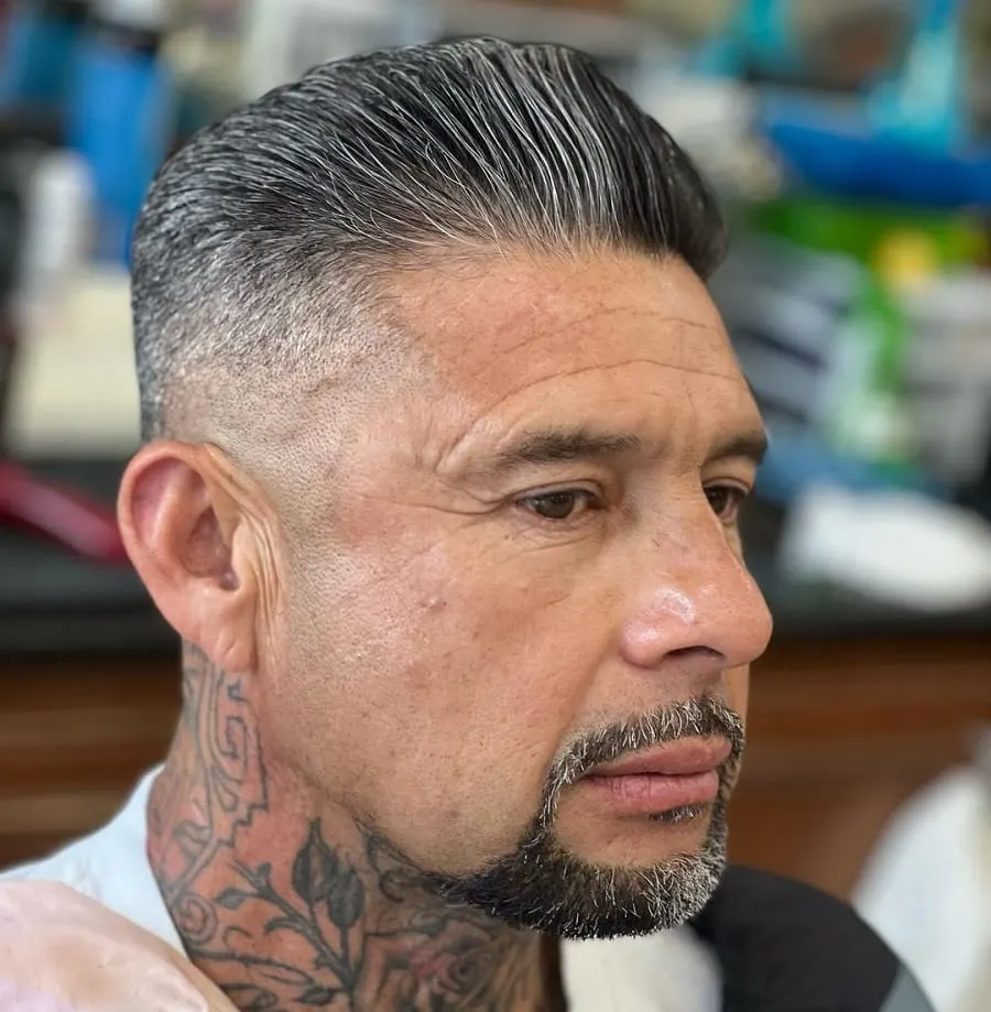 extended goatee beard for older men