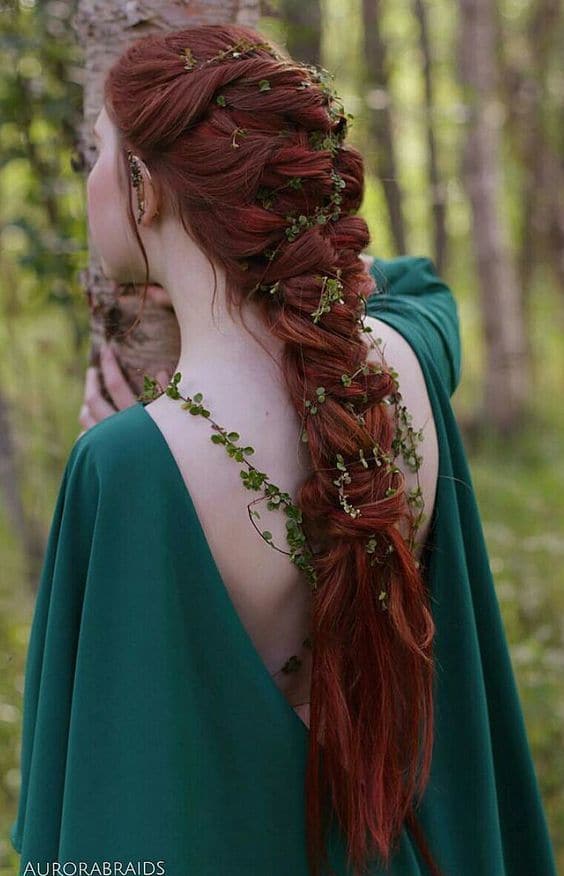  Red Viking Women Braids hairstyle