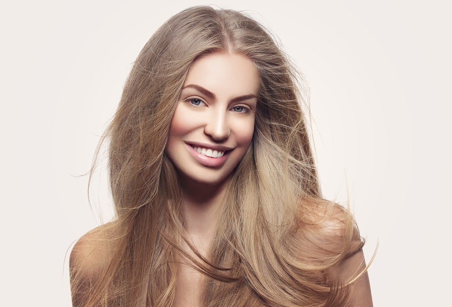 face slimming dirty blonde hair color