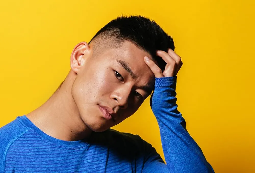 fade haircut for Asian men