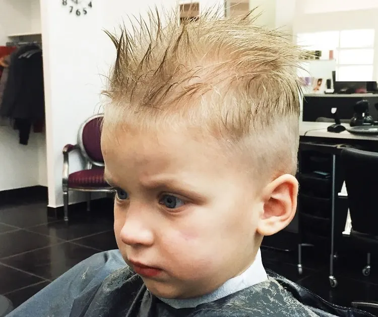 short mohawk fade for kids