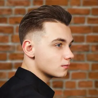 fade haircut for men with round face