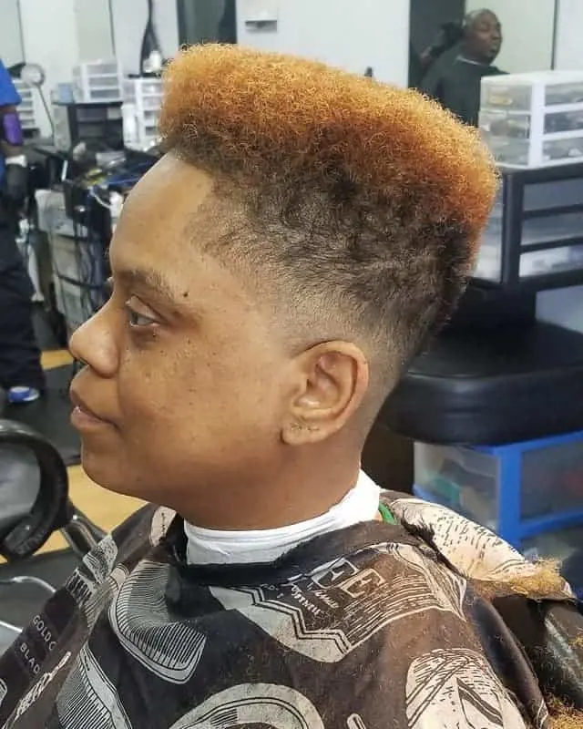 women with fade haircut