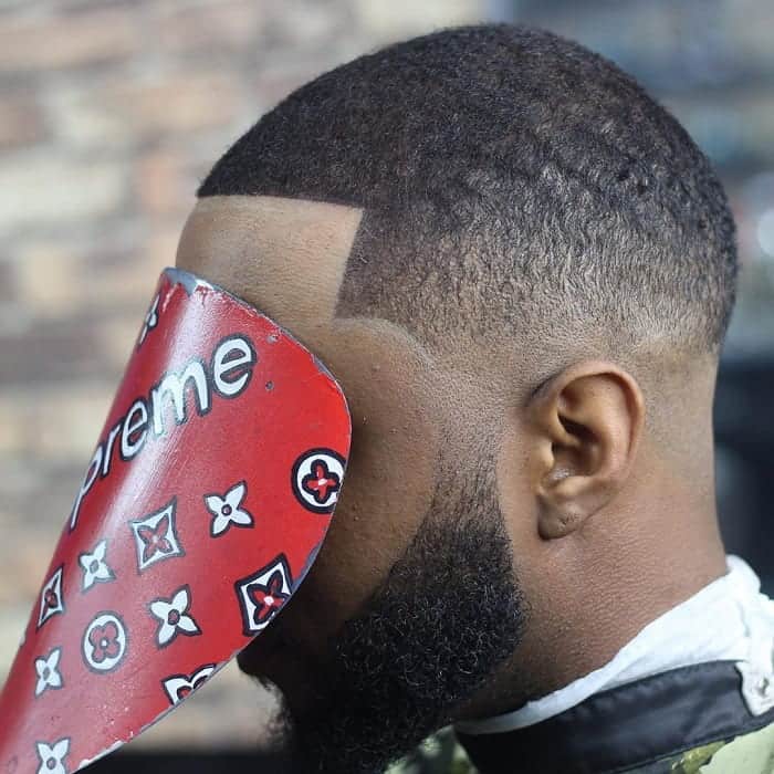 high fade haircut with waves