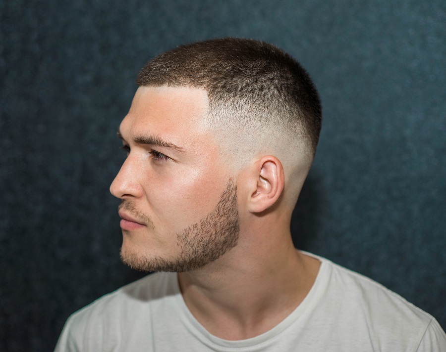 short fade haircut for white guys