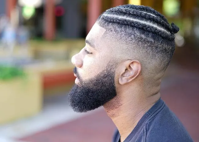 Process of my 4 Zig Zag Style with High Taper Fad with Beard faded