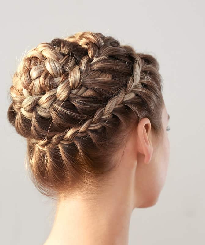 fancy hairstyle with braid